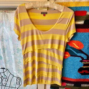 Vince Camuto Layered Tiered Blouse